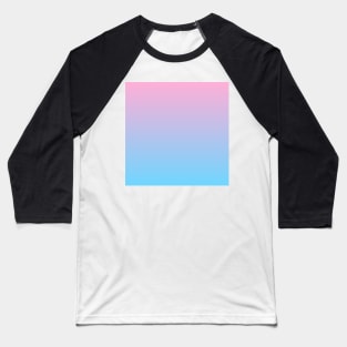 Pink-blue ombre gradient Baseball T-Shirt